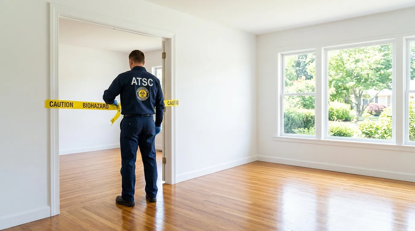 Certified biohazard cleanup crew performing Trauma Scene Cleanup in Lakemoor